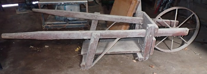 Primitive Wheel Barrow