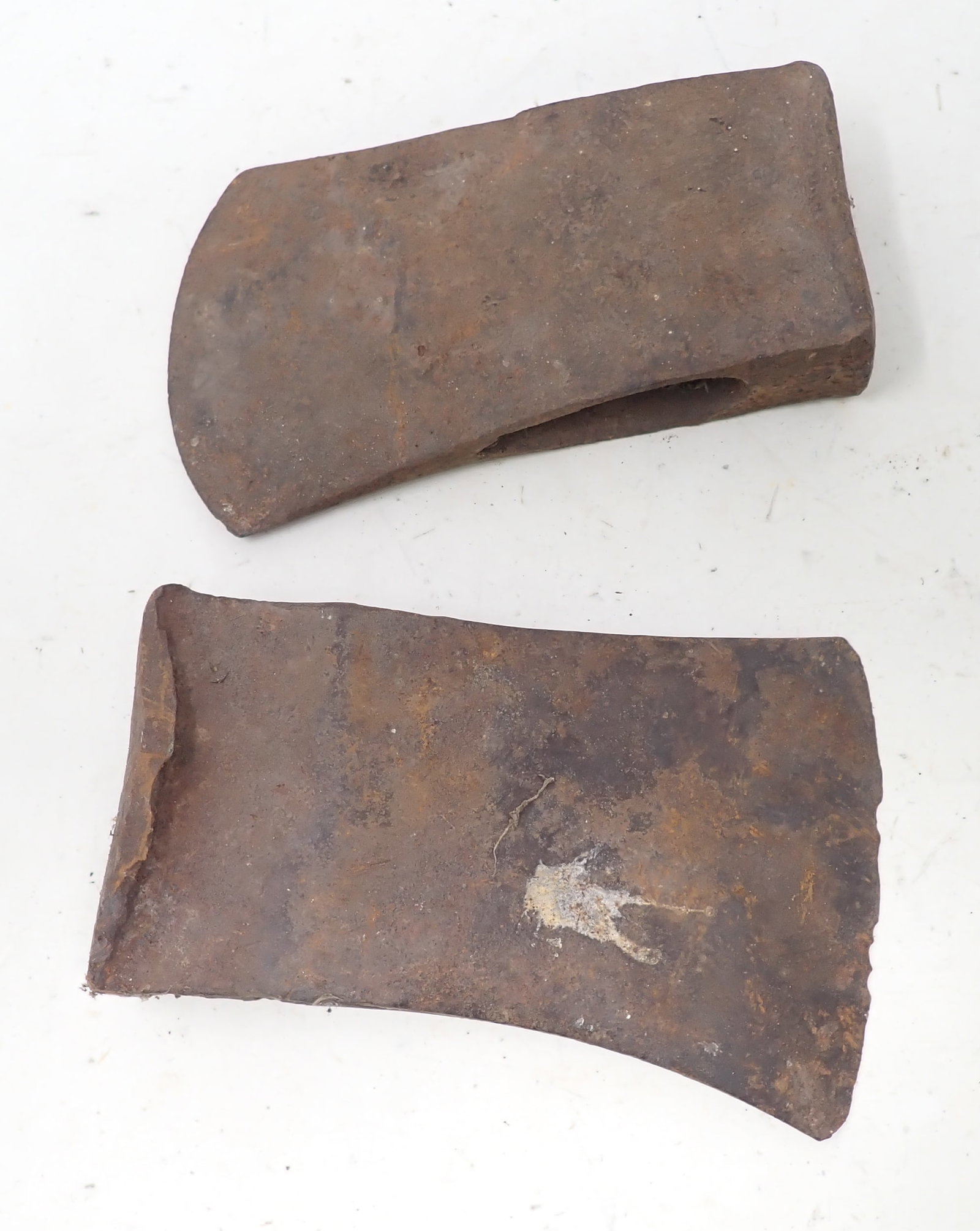 Axe Heads: Front one is apprx 4 3/8" x 6 1/2". Shipping available