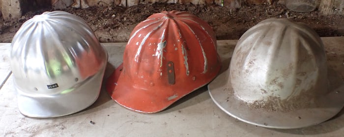 Aluminum Hardhats incl BF McDonald