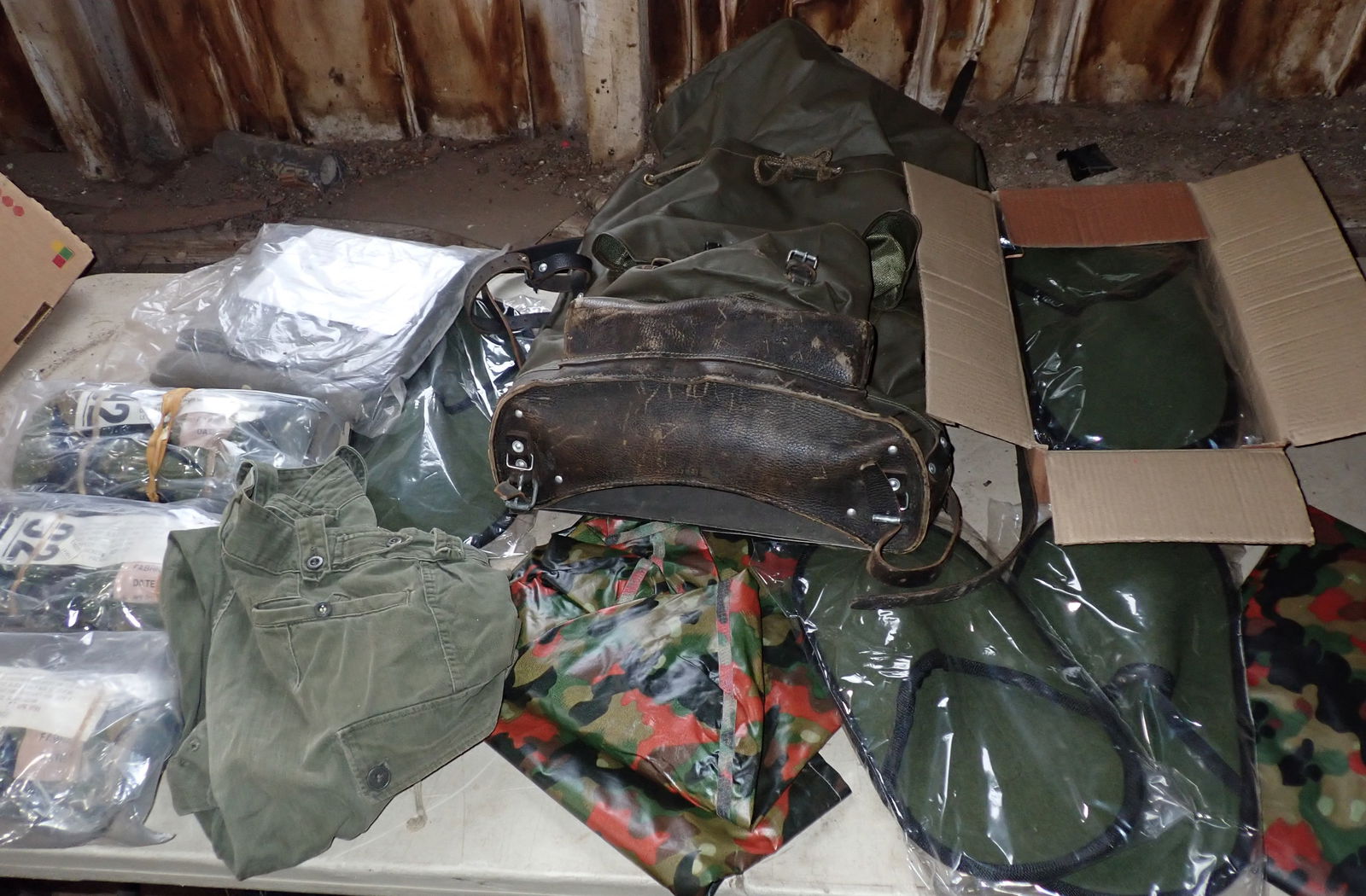 Military Backpack Clothing & Misc (1 of 9)