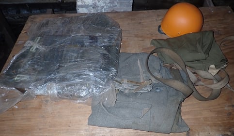 Military Pants Rucksack / Backpack & Helmet Liner