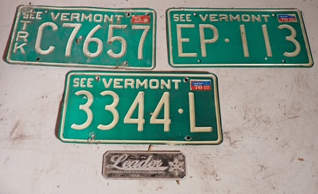 Vermont License Plates