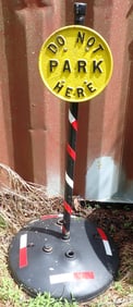 Cast Iron Do Not Park Here Sign