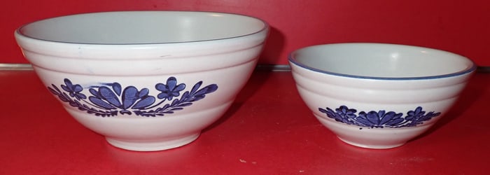 2 Pfaltzgraff Mixing Bowls
