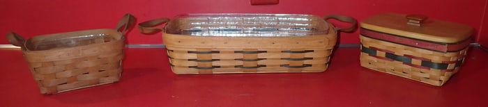 3 Longaberger Baskets