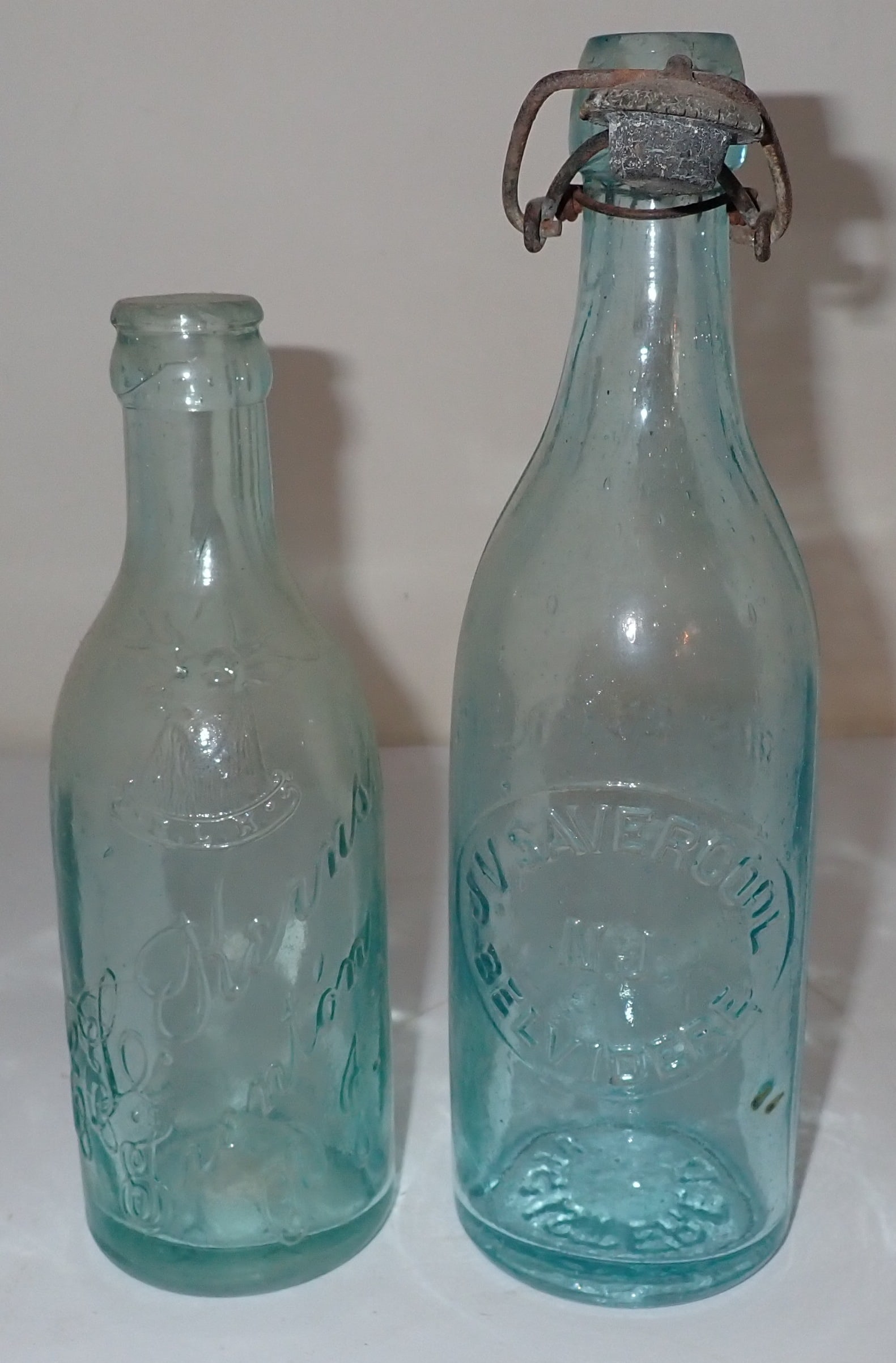 J.V. Savercool Belvidere & Trenton NJ Bottles: Tallest is approx 9" tall. Shipping available