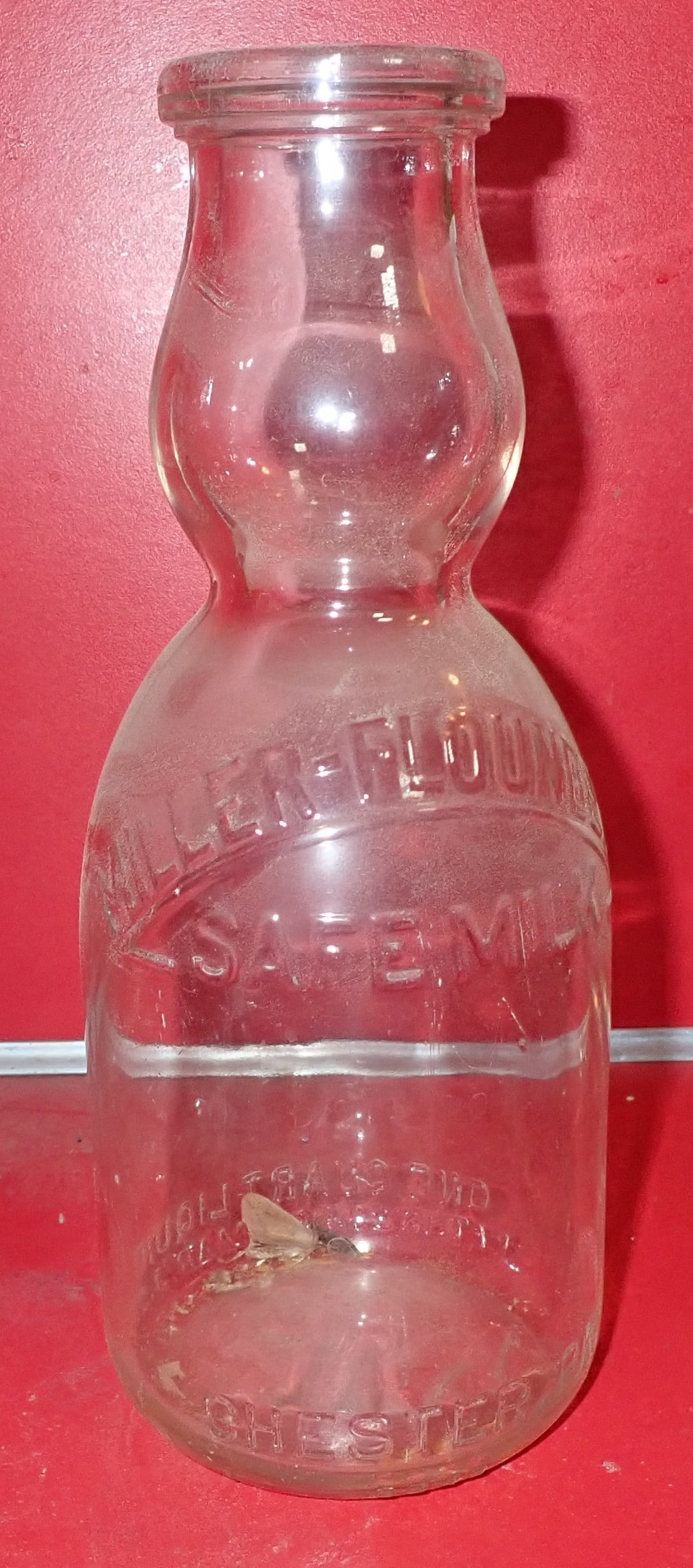 Miller-Flounders Safe Milk Cream Top Bottle: One quart bottle - Shipping available