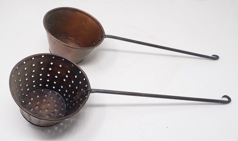 Copper Strainer & Dipper