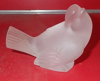 Signed Glass Bird