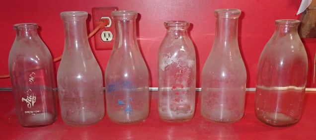 6 Milk Bottles
