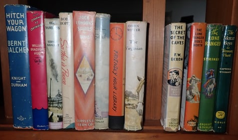 Lone Ranger & Misc Books w/ Dust Covers