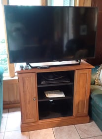 Sony 48" TV w/ Stand & Samsung CD Player