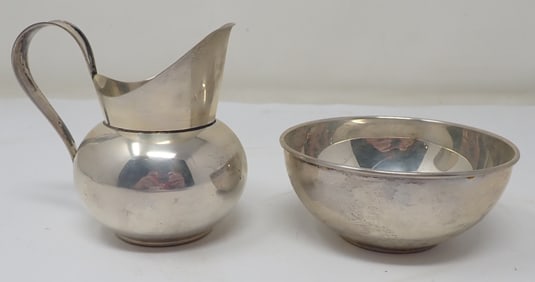 Gorham Sterling Silver Creamer & Sugar