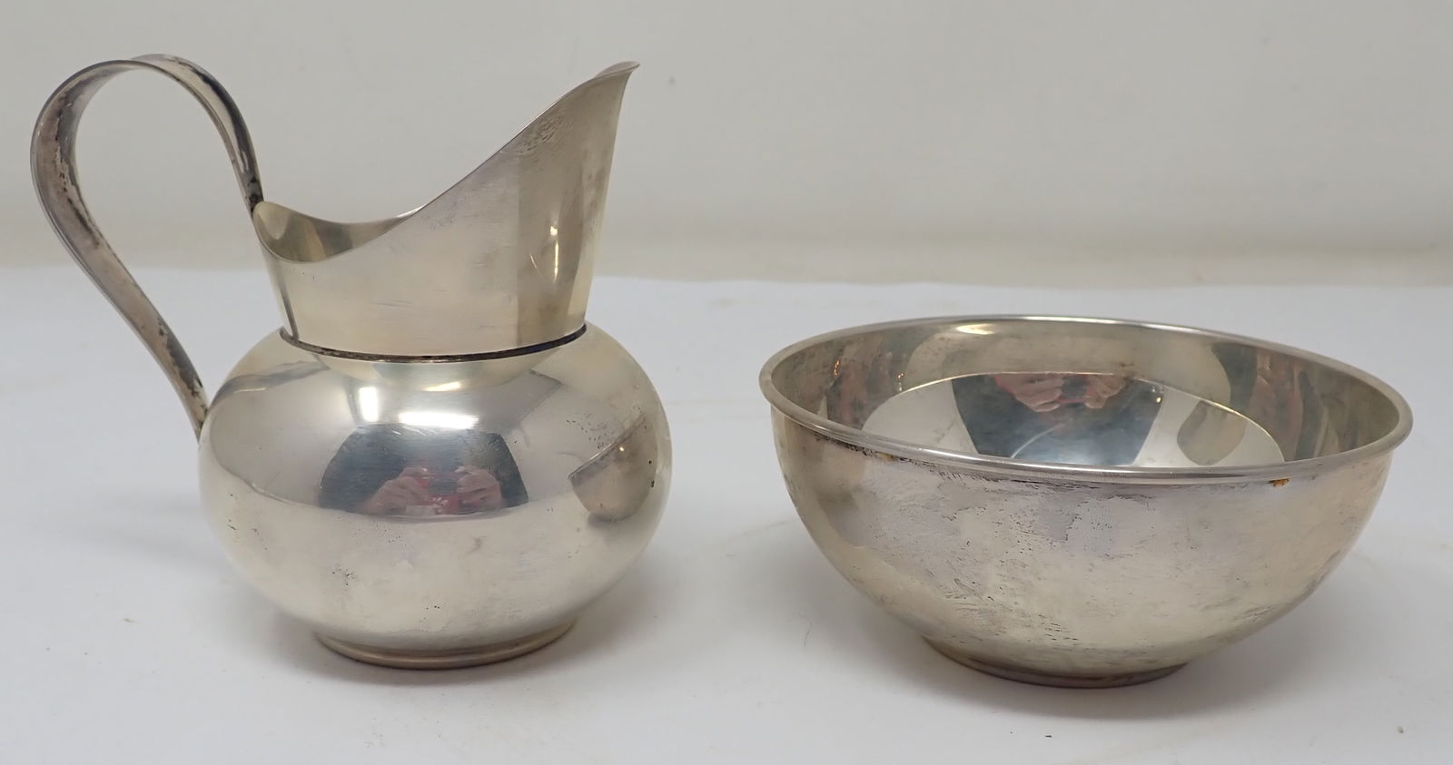 Gorham Sterling Silver Creamer & Sugar (1 of 4)