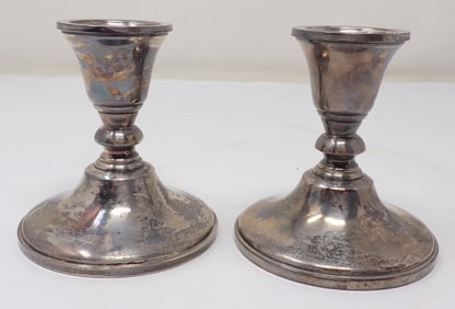 Sterling Silver Candle Holders