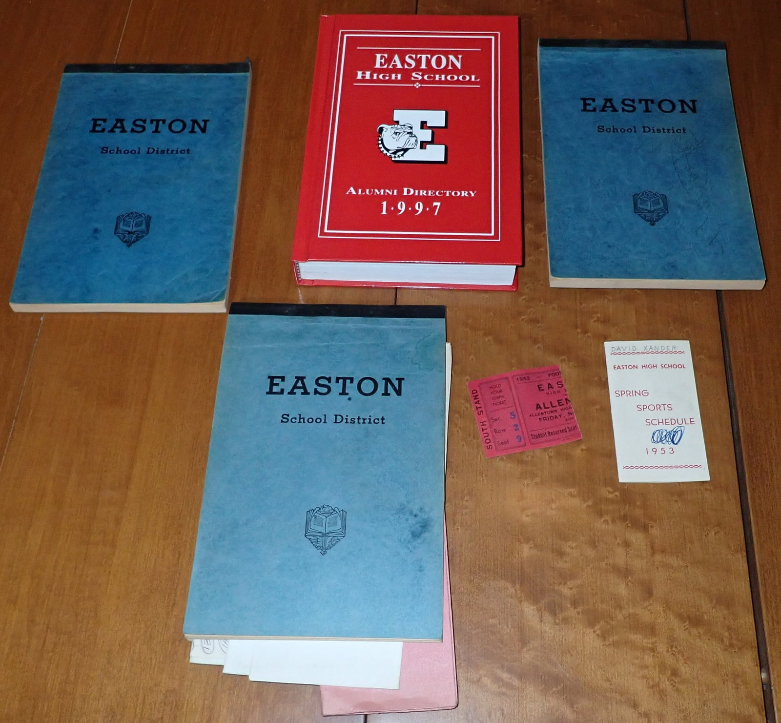 Easton Alumni Directory 1953 Sports Schedule & Misc: Shipping available