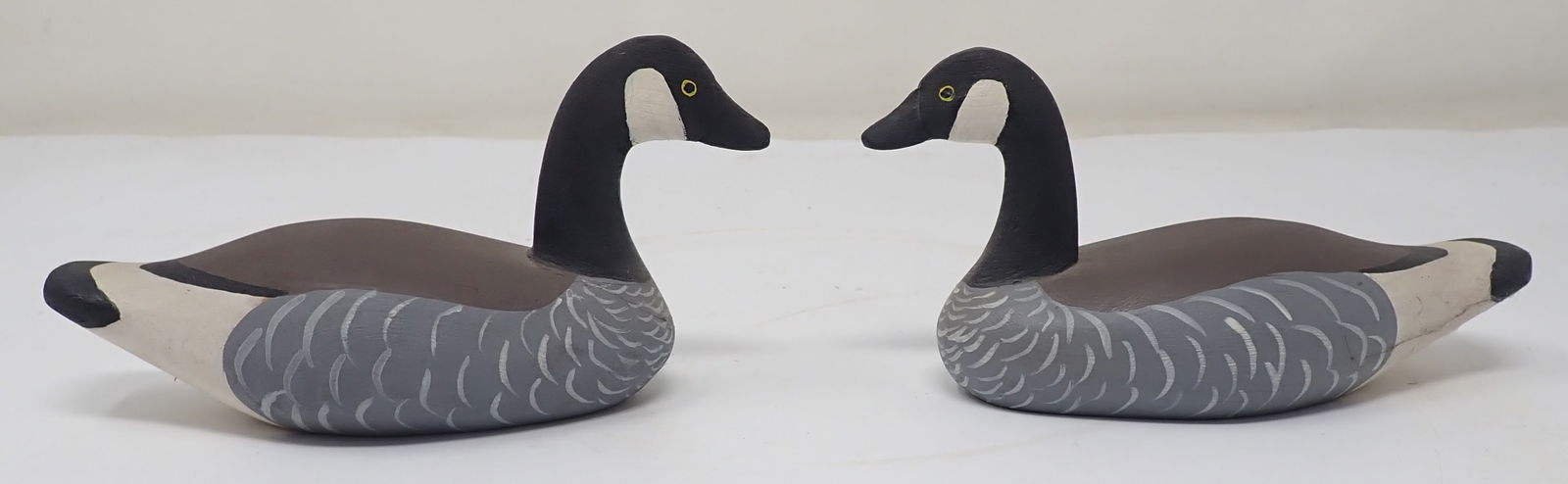 2 HC Bauer Rock Hills Md Goose Decoys: Approx 6" long and 3" tall. Shipping available