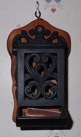 Cast Iron Match Safe