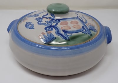 M.A Hadley Casserole w/ Cow & Pig