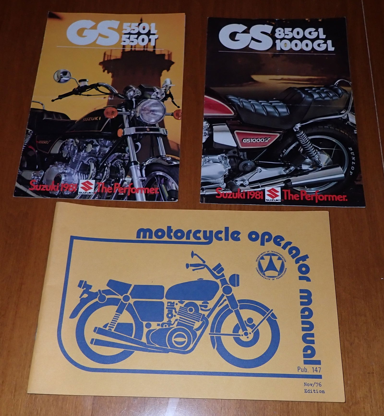 Suzuki GS 850 1000 GL 550 L & T Brochures (1 of 4)