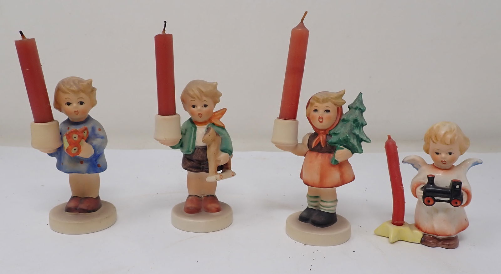 Goebel Hummel Candle Holders: Tallest are approx 3 1/2". Shipping available