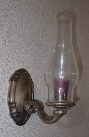 Pair of Silverplate Candle Wall Sconces