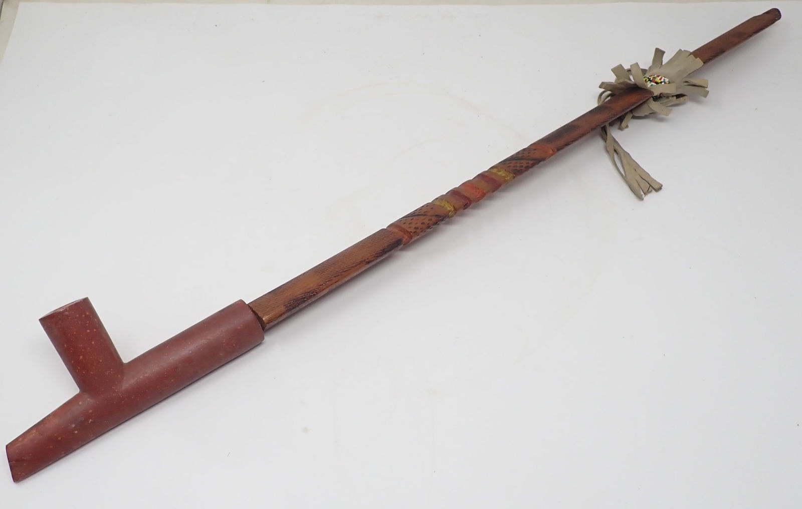 Wood & Catlin Stone Indian Pipe (1 of 7)