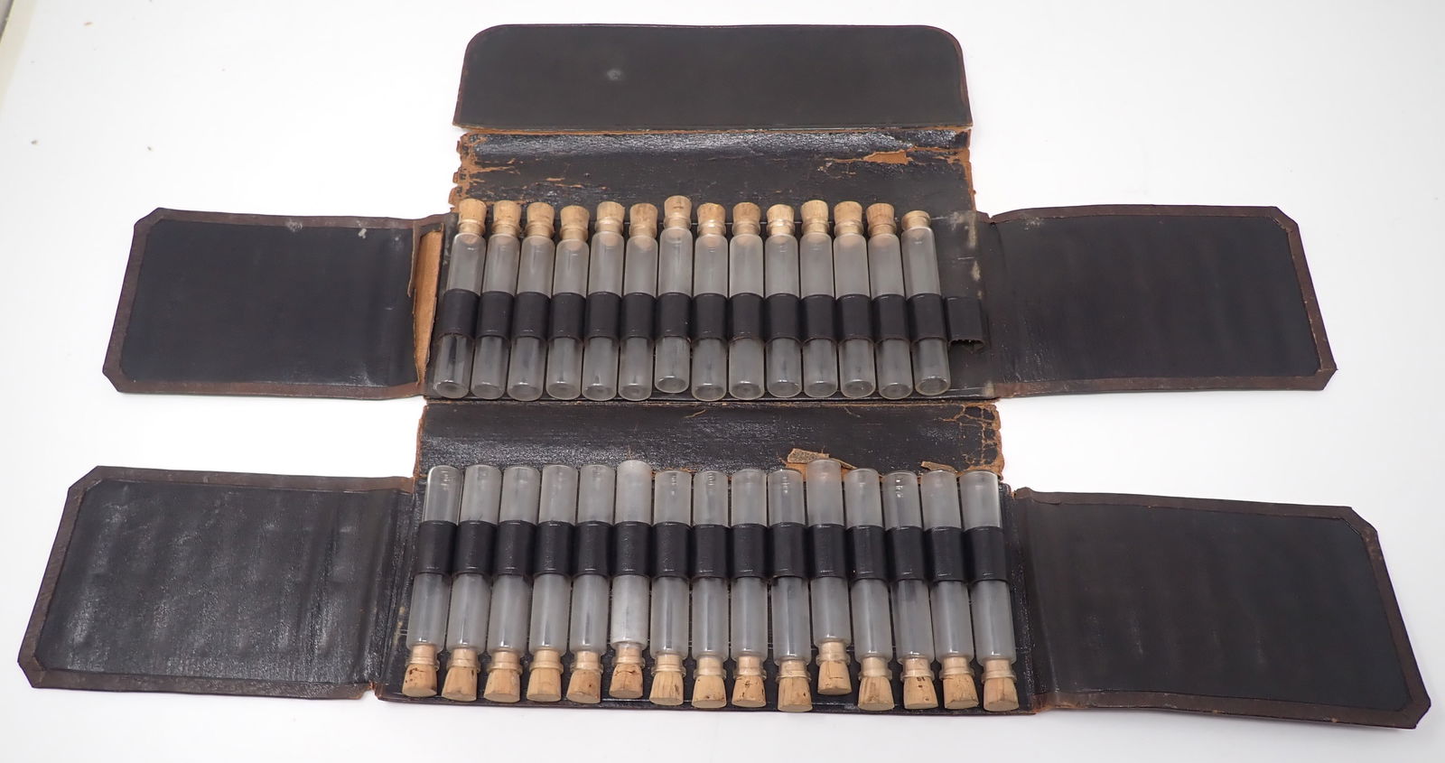 Apothecary Bottles w/ Leather Carrying Case (1 of 4)