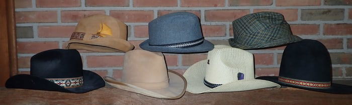 Cowboy & Misc Hats incl Dobbs