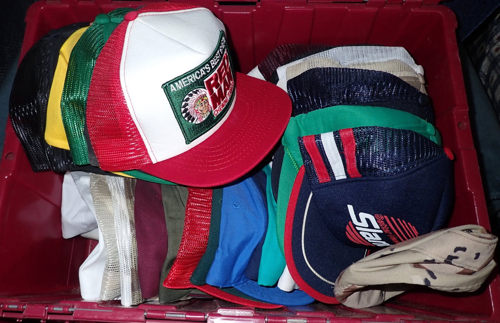 Trucker / Baseball Hats: Tote is included. We will ship hats, but not tote.