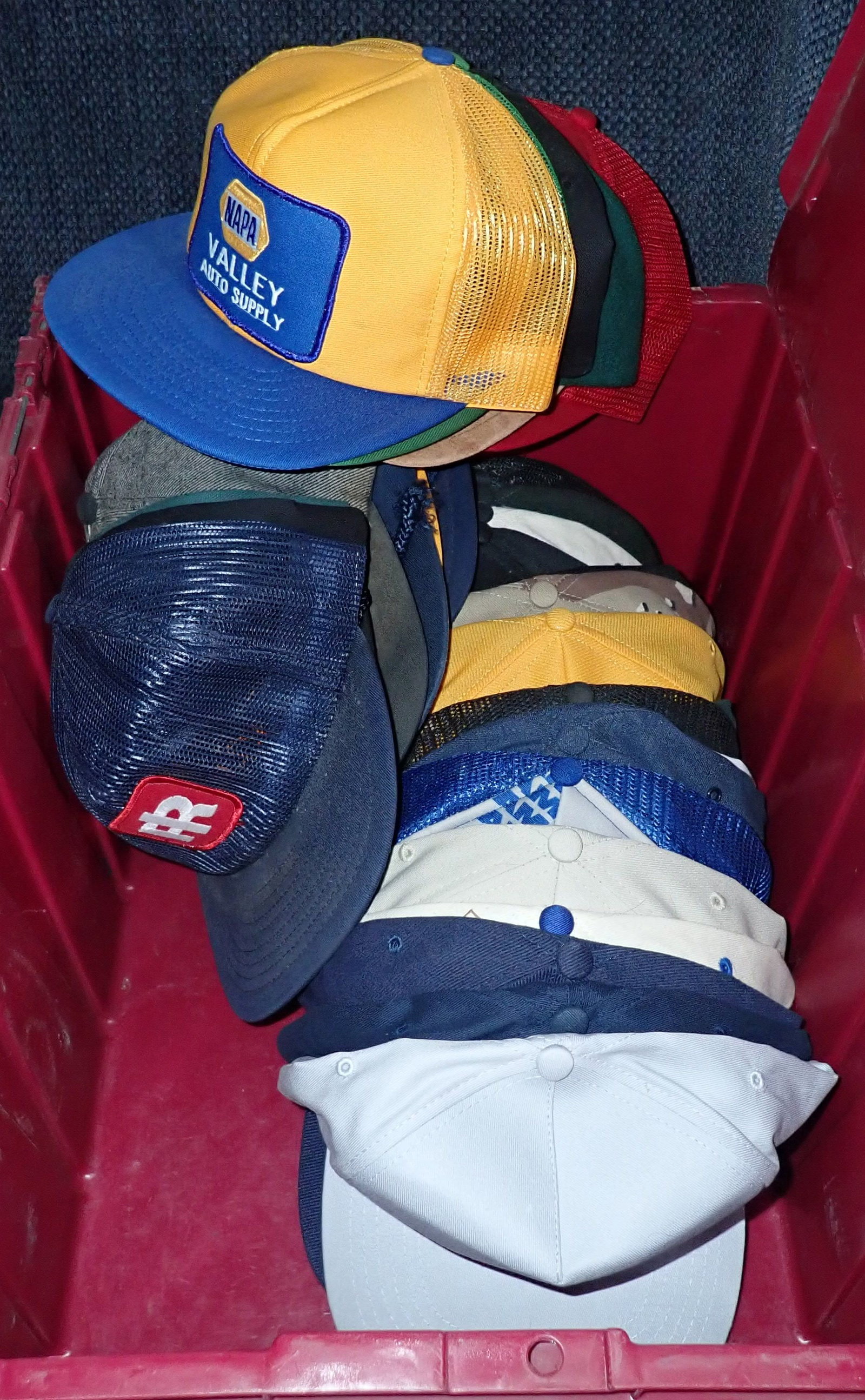 Trucker / Baseball Hats: Tote is included. We will ship hats, but not tote.