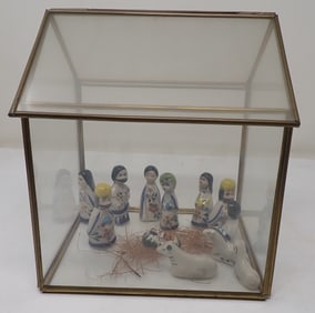 Nativity Figures & Case