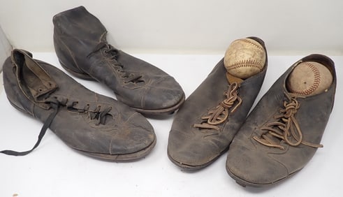 Antique Brooks & Wilson Baseball Football Cleats