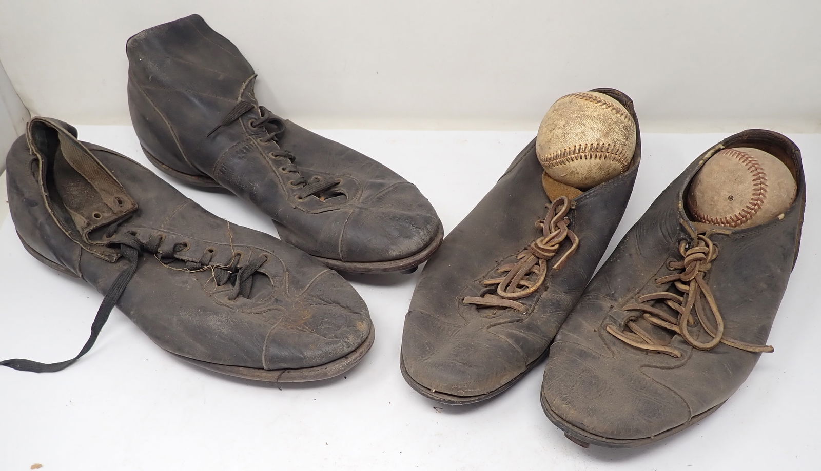 Antique Brooks & Wilson Baseball Football Cleats (1 of 10)