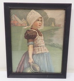 Little Girl Lithograph