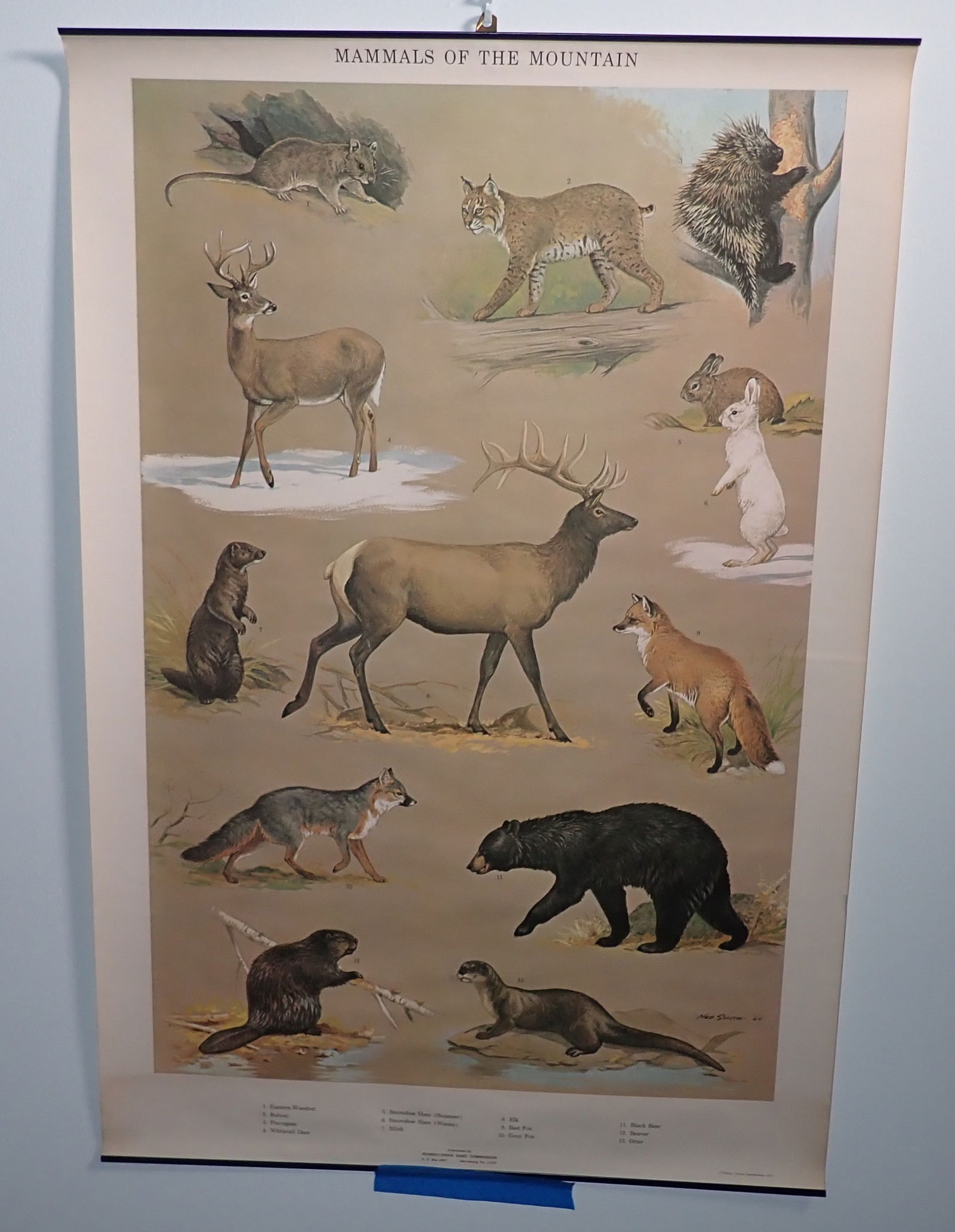 4 1965 Ned Smith Pennsylvania Game Commission Posters (1 of 6)