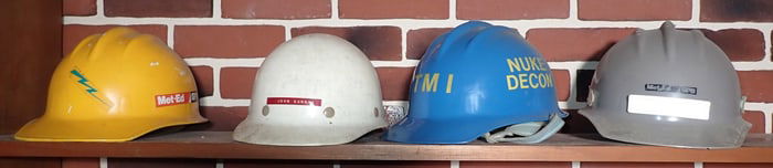 Met Ed Nuke Decon Vintage Hardhats