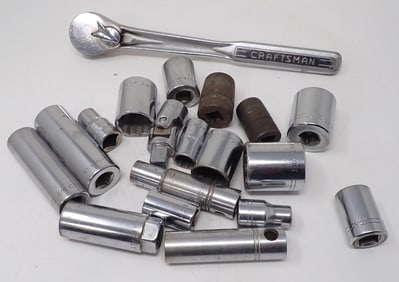 Craftsman 1/2" Drive Rachet Wrench & Sockets