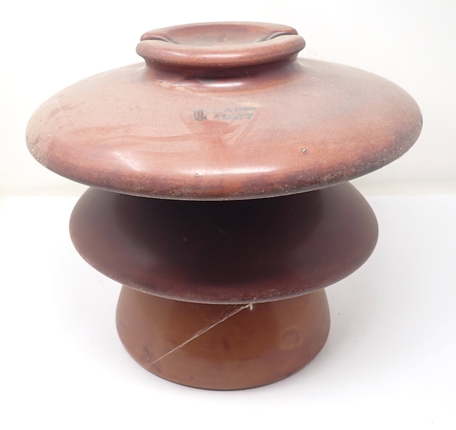 1927 Lapp Insulator: Apprx 13" in diameter and 12" tall.