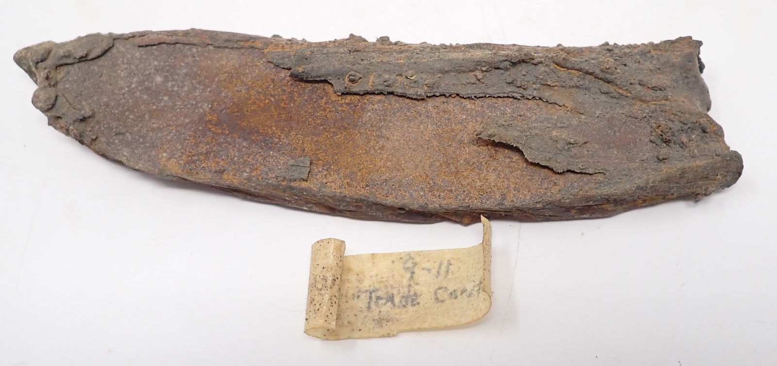 Piece of Steel From World Trade Center: Approx 1/2" x 2 1/8" x 8 1/2". Shipping available