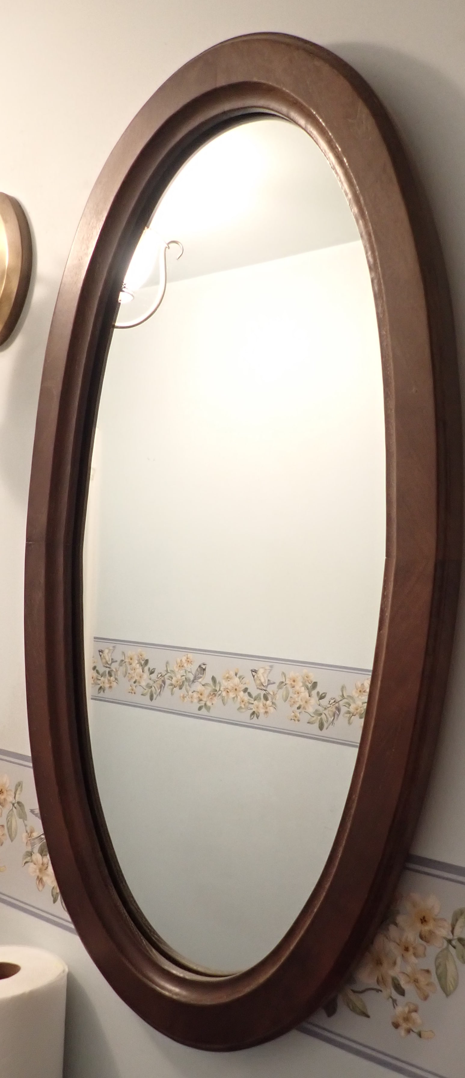 Oval Mirror: Apprx 19 1/4" x 35 3/4". No in house shipping