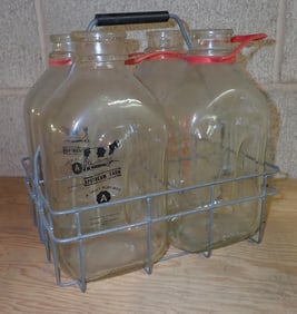 Milk Bottles & Carrier
