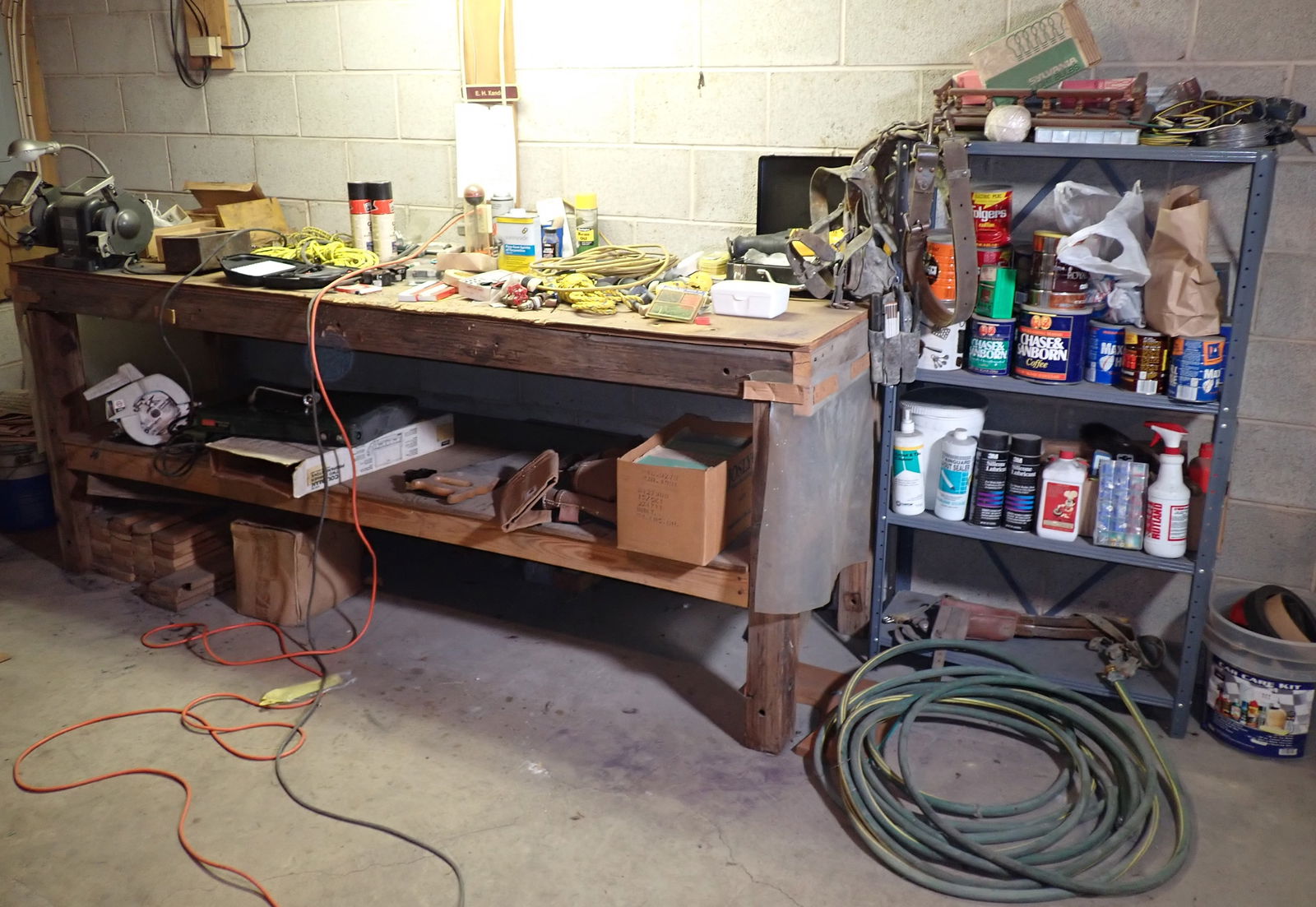 Shelving Unit & Partial Workbench Contents (1 of 17)