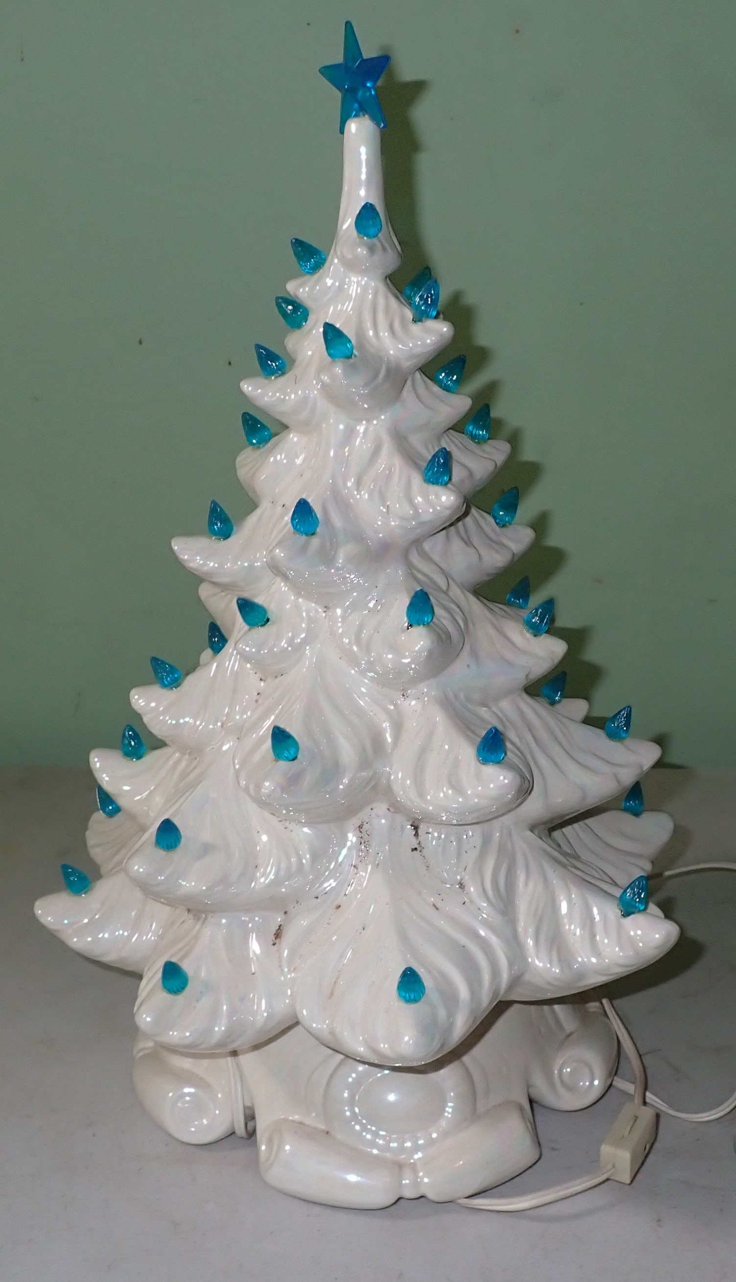 Ceramic Christmas Tree: Approx 17 1/2" tall. Shipping available ($20 handling charge, plus postage)