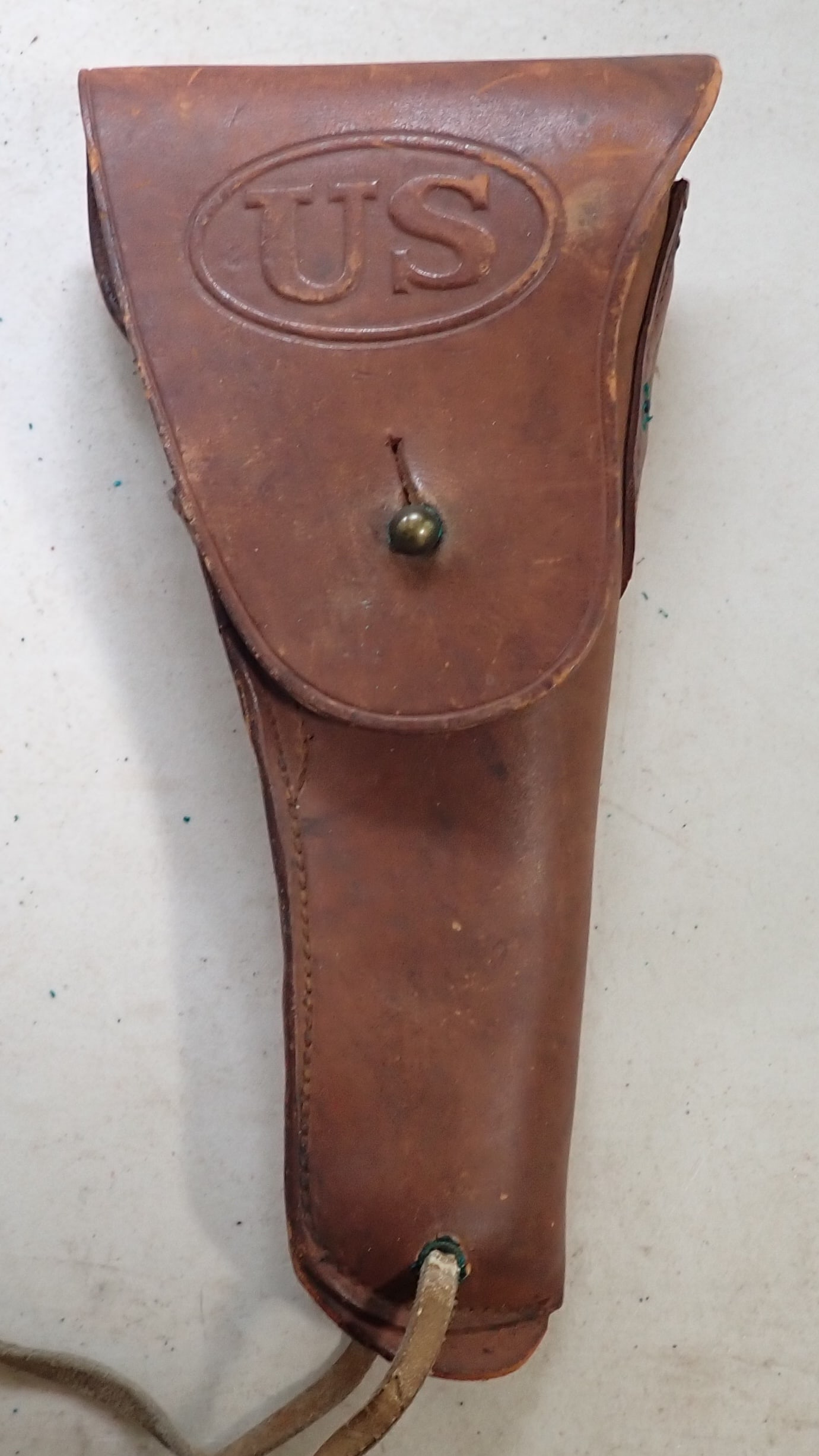 S&R J.P.C US Military Leather Pistol Holster: Approx 5" x 10 1/2". Shipping available