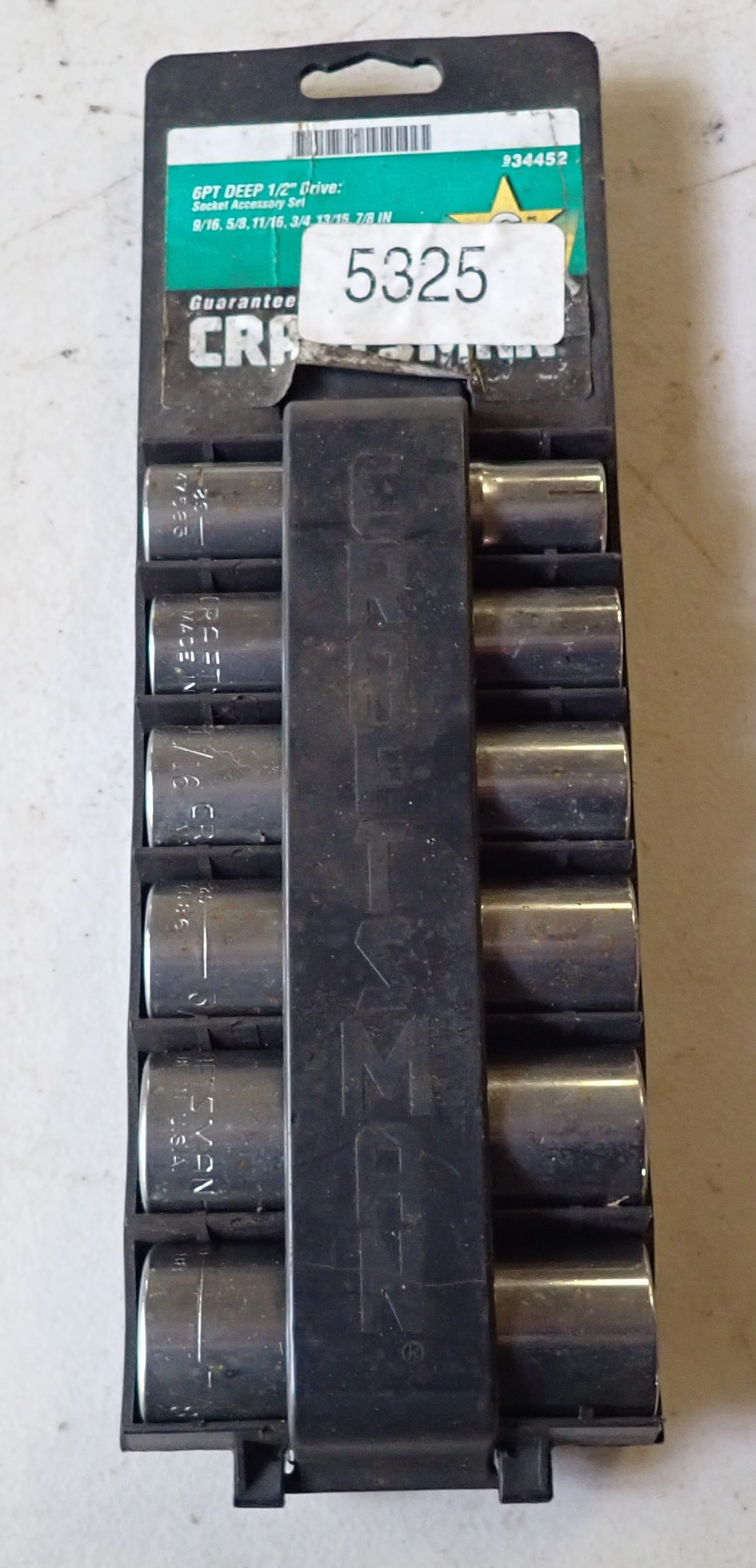 Craftsman 6PT 1/2" Drive Deep Sockets (1 of 2)