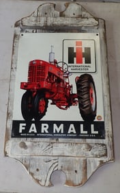 International Harvester Farmall Tractor Sign
