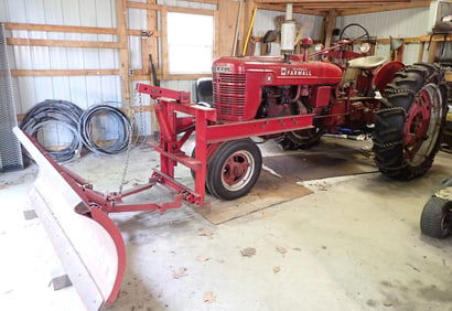 Farmall Model H Farm Tractor w/ Snowplow