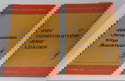 Case 680 Construction King Loader & Backhoe Manuals