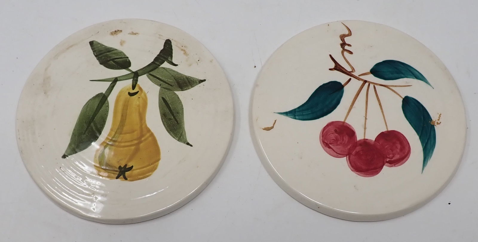 Stangl Stoneware Trivets: Approx 5 7/8" in diameter. Shipping available